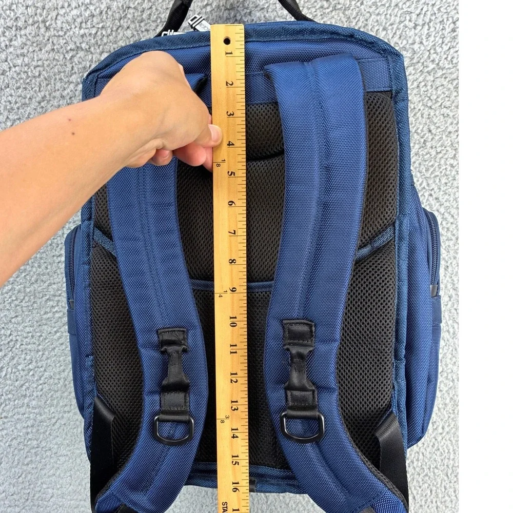 Tumi Alpha 2 T-Pass Business Class Brief Pack Mens Blue Laptop Travel Nylon